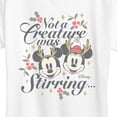 thumbnail image 3 of Disney - Not a Creature Was Stirring Mickey Minnie - Women's Short Sleeve Graphic T-Shirt, 3 of 5