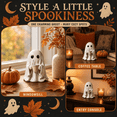 thumbnail image 4 of Halloween Ghost Figurine Holding Coffee Cup, Cute Spooky Tabletop Resin-Style Ornament for Shelf Mantel Desk Tiered Tray & Coffee Bar Decor, Seasonal Home Accent for Fall Party Displays, 4 of 12