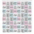 thumbnail image 3 of Ambesonne Cat Shower Curtain, Pastel Checkered Funny Animal, 69"Wx75"L, Multicolor, 3 of 3