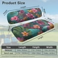 thumbnail image 3 of POLERO Tropical Golf Cart Seat Covers for Club Car Precedent Ordinary Seats, Plumeria Floral Leaves Print Breathable Front and Back Seat Cushion Cover for Golf Cart, Easy to Install, 3 of 8