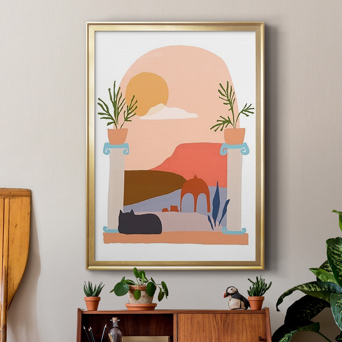 Paper Scene IV Premium Framed Print - Ready to Hang