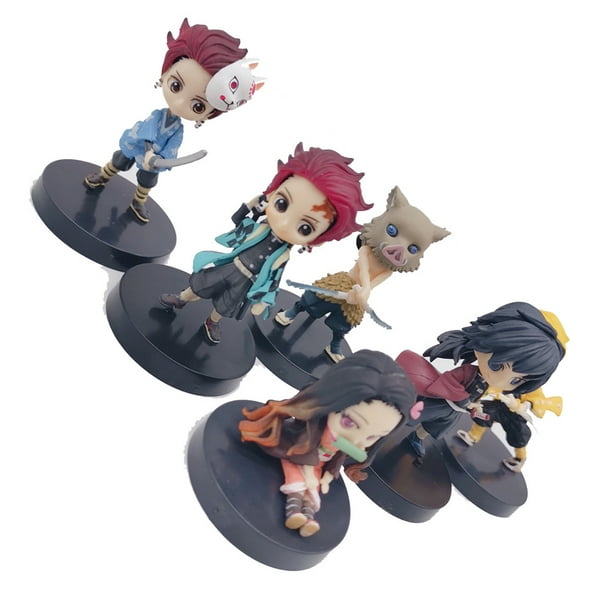 6 Pack Anime Demon Slayer Figures Ornaments#Tanjiro# 6 Pack Anime Demon Slayer Figures Ornaments#Tanjiro#