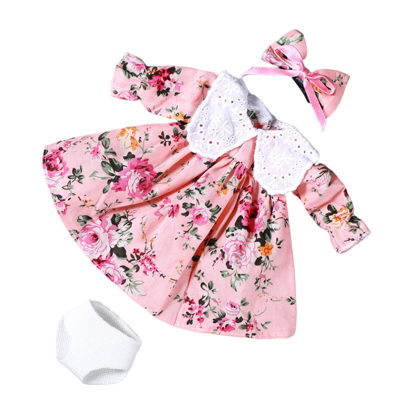 Xuanheng 30cm Baby Doll Clothes Dress Accessories For Christmas Party Girls Rose Red Other