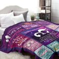 thumbnail image 5 of Daughter Blanket Gift, Birthday Gift Blanket for Daughter from Mon Dad, 50"x60" Gift Ideas for Girl, Soft Cozy Flannel Throw Blanket for Daughter Birthday Graduation Christmas Children''s Day, 5 of 6