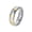 Silver Gold, variant on Men's Women's Stainless Steel Chubby Tire Groove Ring Plain Braided Racer Tread Biker Band Gold Size 9