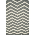 thumbnail image 2 of SAFAVIEH Cambridge Leon Geometric Wool Area Rug, Dark Gray/Ivory, 4' x 6', 2 of 9