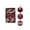 #1Wine, variant on 6Pcs Flocking Christmas Ball Ornaments Set Shatterproof Xmas Tree Decorations
