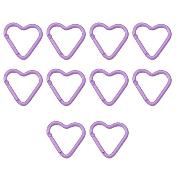 LLavero de mosquetón de aleación 10X, tamaño compacto, larga duración, organización exquisita, bolsa de superficie lisa, gancho, Clip para Ropa, zapatos y accesorios Miscelánea Púrpura Minnieouse AP018266-11