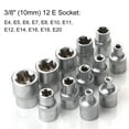 thumbnail image 3 of Juego de brocas E-Torx de 34 piezas, juego de brocas E-torx de 3/8 `` 5/16 Abanopi Enchufe, 3 of 6