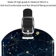 thumbnail image 4 of Square 2Pack PU Leather Galaxy Planet Cruise Luggage Tag with Privacy Cover and Name ID Tag for Travel Handbags Backpacks Luggage Tags, 4 of 6