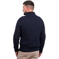 thumbnail image 3 of Men's Merino Wool Zip Neck Fisherman Sweater, 3 of 6