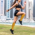 thumbnail image 6 of Lsque Goldenrod Pattern Sport Compression Socks for Men & Women 15-20 mmHg Knee High Nurse Pregnant Running Medical and Travel Athletic, 6 of 6