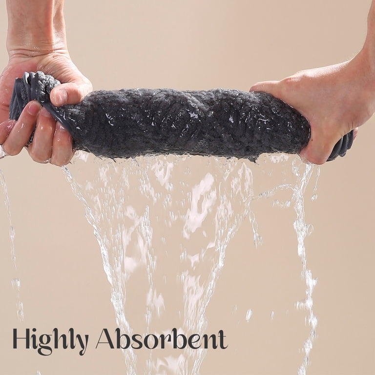 12-Pack Microfiber Hand Towels, Dark Gray, 16x31 Inches photo 7