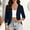 A1 Navy, variant on Short-sleeve Cardigan 3/4 Sleeves Women Cardigan Sheer Cardigan for Women Womens Shrugs for Summer Dress Cover up Top Open Front Thin Cardigan Draped Ruffles Knit Cardiga Blue L