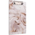 thumbnail image 6 of FMSHPON Rose Pink Copper Resin Pink Marble Clipboard Hardboard Wood Nursing Clip Board and Pull for Standard A4 Letter 13x9 inches, 6 of 6