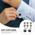 thumbnail image 5 of LOLIPPYY 8Pcs Button Cover Cufflinks Decorative Fashion Accessory for Men's Shirts Office Assorted Color, 5 of 7