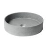ALFI brand ABCO17R 17" Round Solid Concrete Gray Matte Above Mount Bathroom Sink