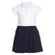 thumbnail image 1 of Vestido polo escolar para niña Nautica blanco y azul marino, popelina, talla 5, 1 of 1