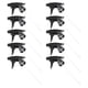 thumbnail image 2 of 10 PCS Trigger Sprayer with 2 Spraying Patterns Spray Bottle Replacement Head, 2 of 2