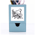 thumbnail image 1 of La vida marina pulpo Cartoon Illustration Tarjeta de clip de pluma del gestor de suministros de oficina, 1 of 3