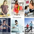 thumbnail image 6 of Deepwonder Women's Zip Front Sports Bra Wireless Post-Surgery Bra Active Yoga Sports Bras(Complexion,L), 6 of 7