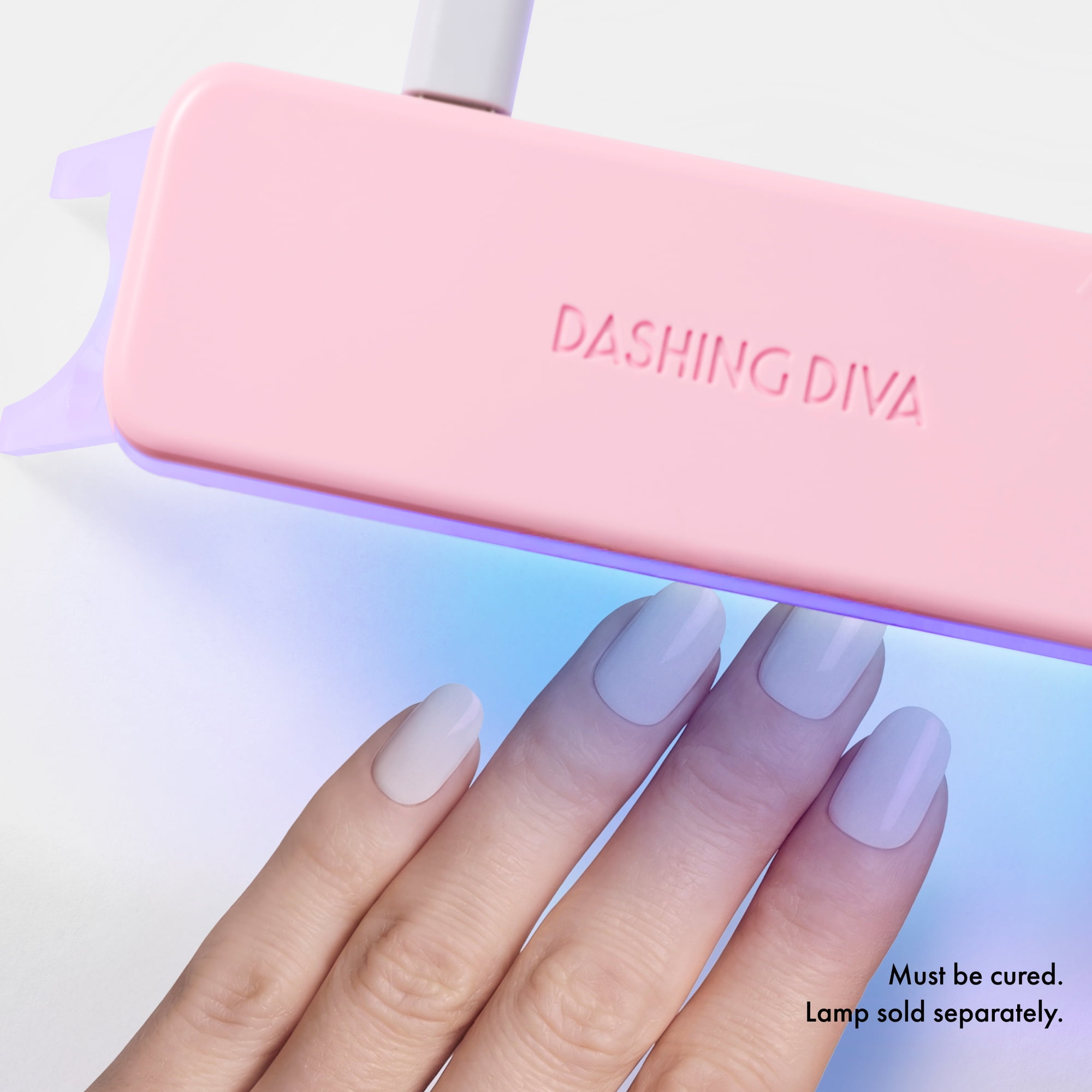 Dashing Diva GLAZE EXTENSIONS Refill Set in Rabbit, Short Round, Semi-Cured Gel Nail Lengthening Strips, Includes 30 Gel Strips (Required LED lamp sold separately)