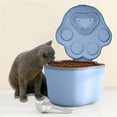 thumbnail image 3 of Large Rice Bin Dispenser Kitchen with Lids Grains Dog Cat Food Storage Container Blue, 3 of 8