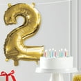 thumbnail image 5 of 16" Gold Number 2 Foil Balloon, by Way To Celebrate, 5 of 7