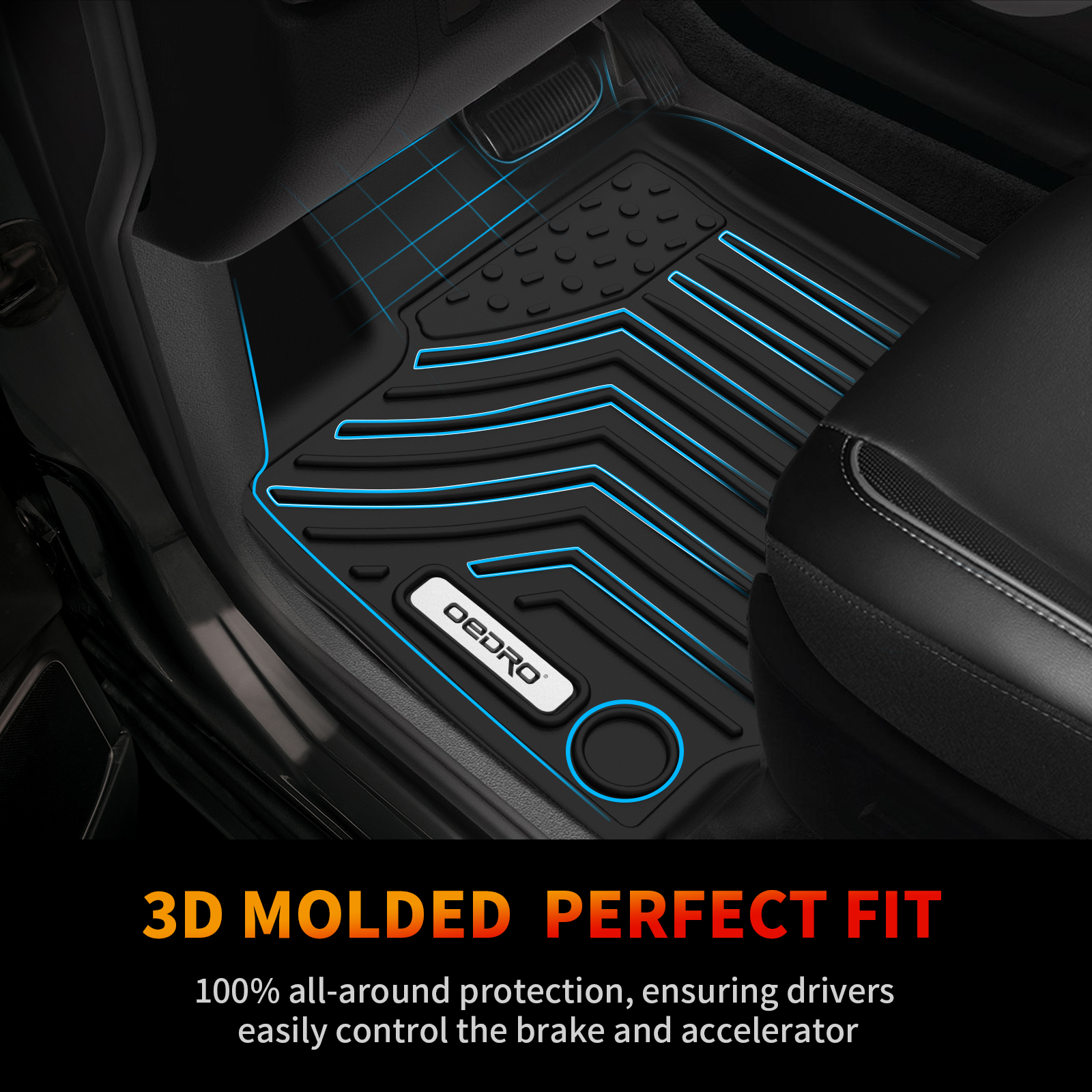 RVNI Floor Mats for 2019-2023 Toyota RAV4 Hybrid Only All Weather