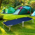 thumbnail image 1 of Magshion Portable Military Fold Up Camping Bed Cot with Storage Bag, Navy, 1 of 5