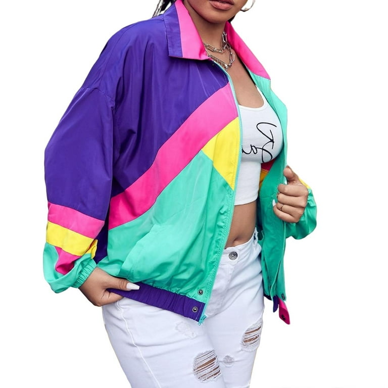 Multicolor Windbreaker