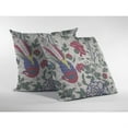thumbnail image 3 of Hiding Peacock Indoor/Outdoor Fabric Pillow with Zip in Burgundy on White16x16, 3 of 5