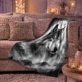 thumbnail image 6 of Gray Wolf in Misty Forest Wilderness Gothic Motif Flannel Blanket for Sofa Couch Bed Bedroom Home Decor Christmas Gift for Holiday Lovers Cozy Room Accent Soft Cozy Warm Accent, 6 of 9