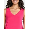 thumbnail image 3 of Time and Tru Women's High Low Jersey Tank Top, Sizes XS-XXXL, 3 of 5