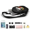 thumbnail image 5 of Sling Crossbody Backpack Italia Italian Italy Collapsible Chest Shoulder Cross Body Bag Daypack for Women Men, 5 of 7