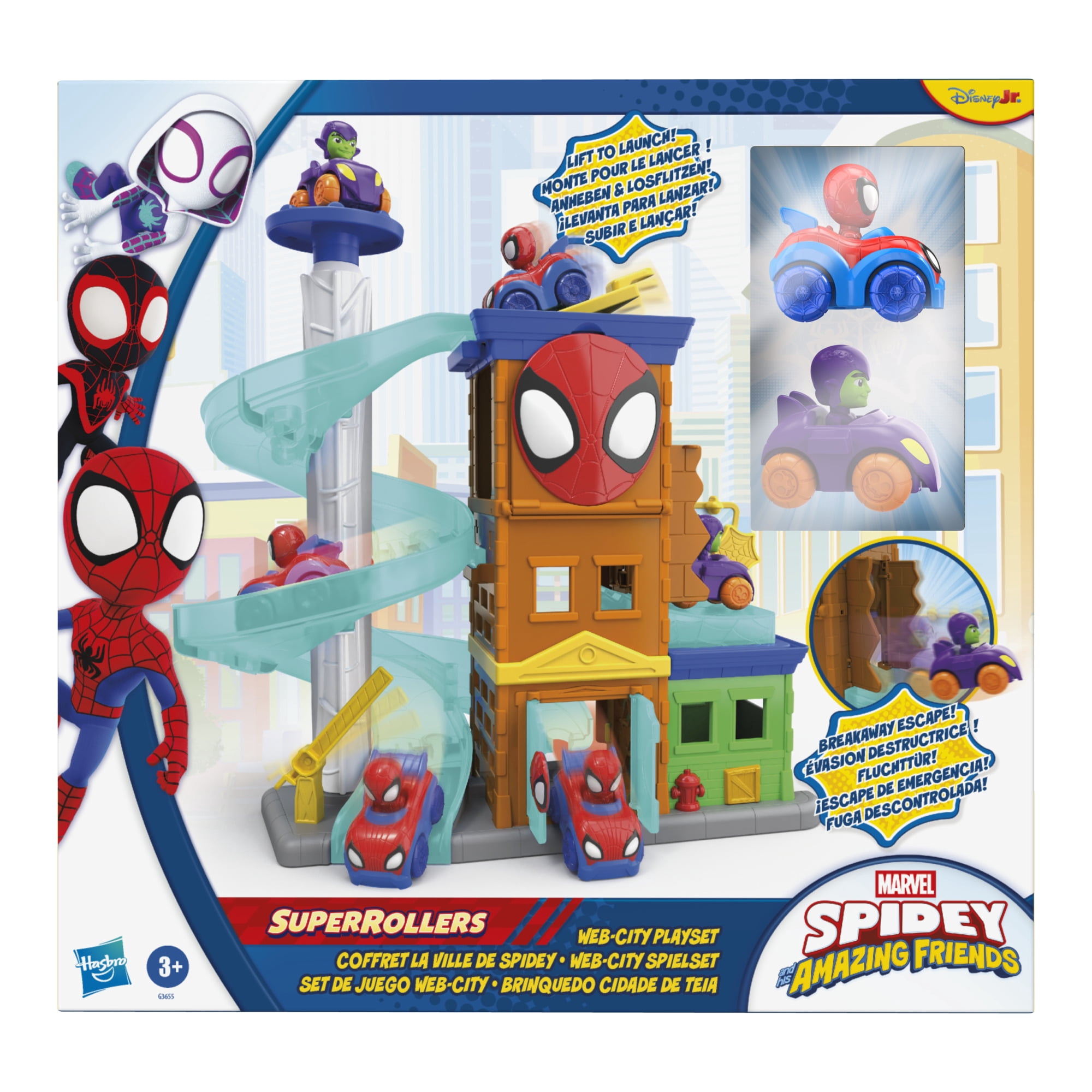 Marvel Spidey and his Amazing Friends Web-City Playset, Ages 3 and up