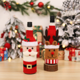 thumbnail image 2 of Adorno navideño para personas mayores, cinturón de lana tejido, cubierta para botella de vino tinto, vestido de mesa, decoración de cocina, venta al por mayor, novedad de 2024, 2 of 5