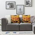 thumbnail image 2 of nygtbtfer Happy Halloween Pillowcase Pumpkin Wear Witch Hat with Decorative Cushion Cover Home Outdoor DecorPillow( ) White, 2 of 7
