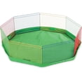 thumbnail image 2 of Multipurpose Pet Playpen, Easy Assembly Foldable 8-Panel Metal Dog Fence, Ideal for Small Animals Galvanized Metal Construction, Portable Exercise Pen, 13 Inch Multi-Color Design, 2 of 6