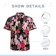 thumbnail image 7 of High Quality Hawaiian Shirts for Men Short Sleeve Aloha Beach Shirt Floral Summer Casual Button Down Shirts Blouses DFDDZD, 7 of 7