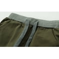 thumbnail image 4 of LittleSpring Toddler Boys Pull on Pants Adjustable Elastic Waist Cotton Solid Relaxed Fit Army Green 3T, 4 of 7