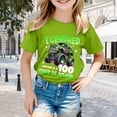 thumbnail image 2 of FINALGANG Boys Girls TShirts Kids Cartoon Truck Letter Prints Loose Fit Tees Short Sleeve Crewneck Top For Casual Daily Outdoor Wear, 2 of 4