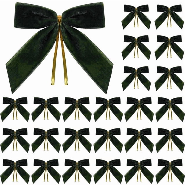 25 Lazos Navideos Pequeos De Terciopelo Burdeos, Ideales Para Decorar Coronas De Rbol De Navidad, Envolver Regalos, Bodas, Bolsitas Para Dulces, Repostera Y Decoracin Del Hogar. 12, 7, UKHBMC
