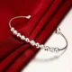 thumbnail image 1 of Brazalete de Plata de Ley 925 a la moda para mujer, brazalete ajustable con forma de hoja abierta, joyería de fiesta para niñas, regalos de navidad, 1 of 2