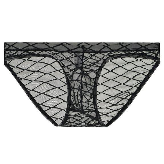Men Blouses Wild Game Boxes for Him Thong Men Mens Jockstrap Underwear Anniversary Him Backless Meat Wild like Snack Pack Outdoor Warm Men's Exotic Mesh Underwear Comfortable Black 2XL