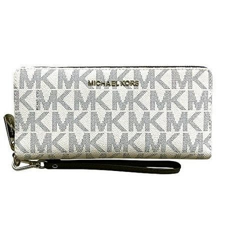Michael Kors Jet Set Travel Monogram Zip Around Travel Wallet Wristlet