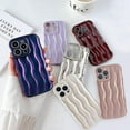 thumbnail image 4 of Compatible with iPhone 14 Pro Max Phone Case Girls Cute Water Ripple Pattern Wavy Bezel Shock Absorbing Anti-Fall Slim TPU Phone Case for Women - White, 4 of 9