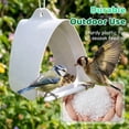 thumbnail image 6 of Camnix Platform Bird Feeder for Outdoors Hanging with Weatherproof Dome, Squirrel-Resistant Metal Tray, 2 Lbs Seed Capacity, 180° Multi-Bird Feeding, White, 6 of 7
