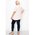 thumbnail image 3 of Women's Plus Size Casual Short Sleeve Open Front Cardigan, 3 of 3
