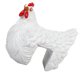 thumbnail image 1 of Bewildely de pollo 2021, escalera de sujeción, artesanía de resina de gallina, adornos de resina de de sujeción, escalera de jardín, Barra de herramientas Blanco Bewildely HA006821-02B, 1 of 6